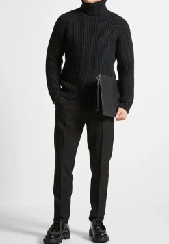 Tapered Fit Press Crease Tailored Trousers