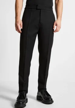 Tapered Fit Press Crease Tailored Trousers