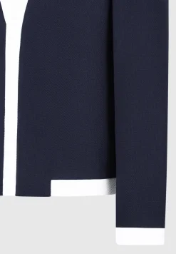 Textured Contrast Cardigan