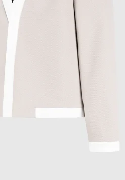 Textured Contrast Cardigan