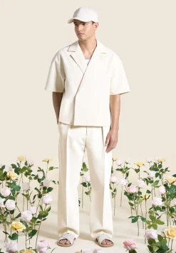 Textured Tailored Trousers