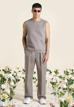 Textured Tailored Trousers
