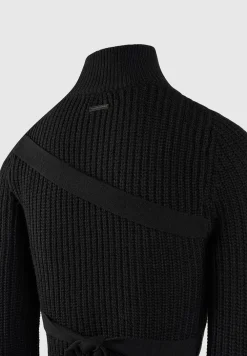 Tie-Up Knitted Cardigan