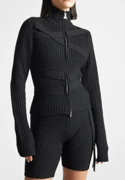 Tie-Up Knitted Cardigan