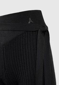 Tie-Up Knitted Cycling Shorts