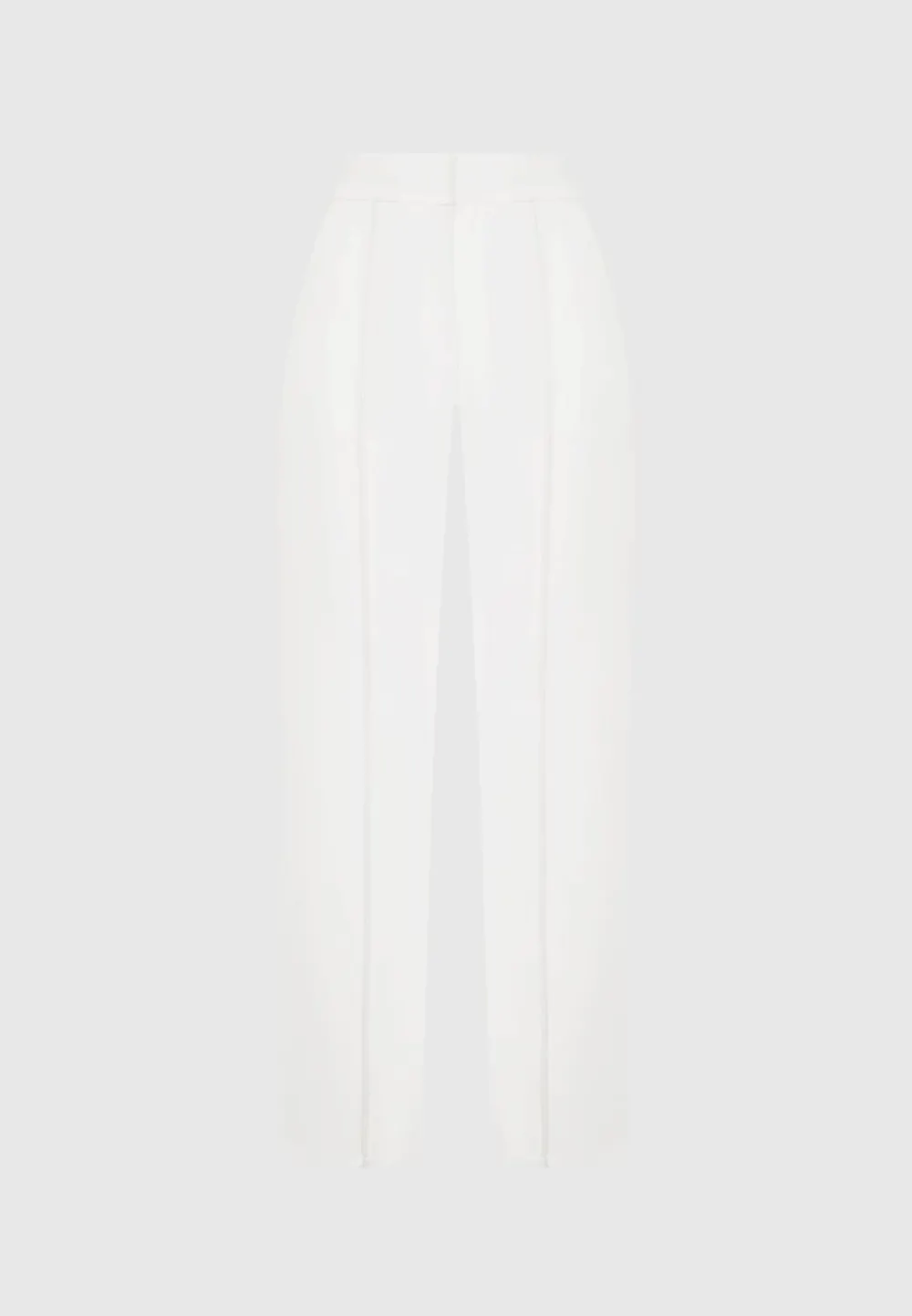 Trousers With Vegan Leather Pintuck