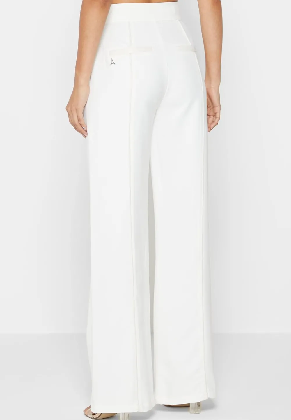 Trousers With Vegan Leather Pintuck