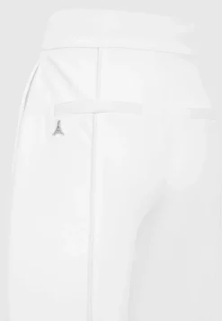 Trousers With Vegan Leather Pintuck