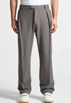 Twill Regular Trousers With Pleat