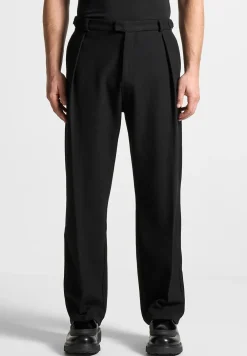 Twill Regular Trousers With Pleat