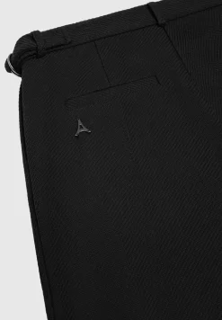 Twill Regular Trousers With Pleat