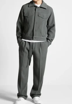 Twill Trousers With Belt