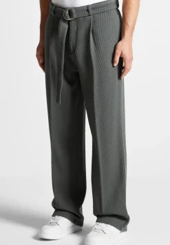 Twill Trousers With Belt