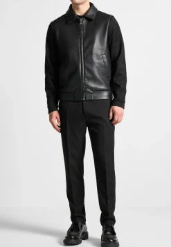 Vegan Leather & Suede Jacket