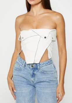 Vegan Leather Biker Corset