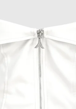 Vegan Leather Biker Corset