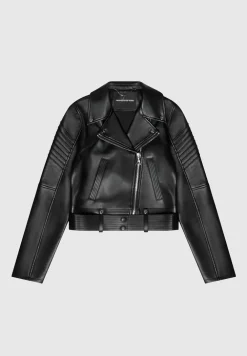 Vegan Leather Biker Jacket