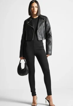 Vegan Leather Biker Jacket