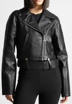 Vegan Leather Biker Jacket