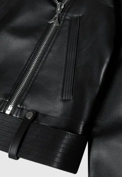 Vegan Leather Biker Jacket