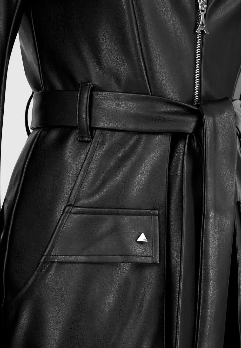 Vegan Leather Blazer Playsuit