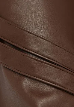Vegan Leather Carpenter Cargo Trousers