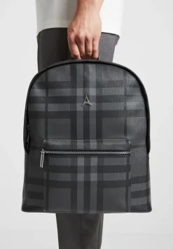Vegan Leather Check Backpack