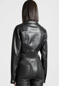 Vegan Leather Contour Jacket