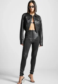 Vegan Leather Contour Jacket