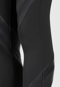 Vegan Leather Contour Leggings