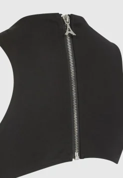 Vegan Leather Corset Lace Up Jumpsuit