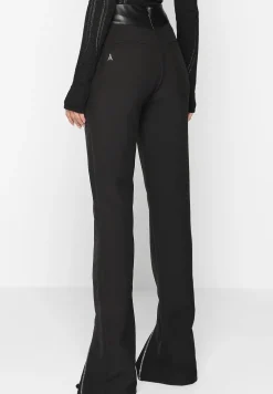 Vegan Leather Corset Zip Trousers