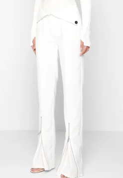 Vegan Leather Corset Zip Trousers