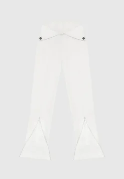 Vegan Leather Corset Zip Trousers