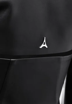 Vegan Leather Cut Out Blazer