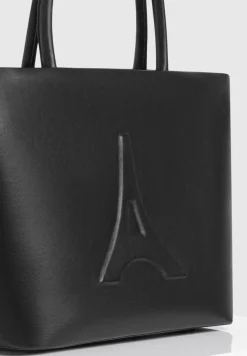 Vegan Leather Eiffel Tote Bag