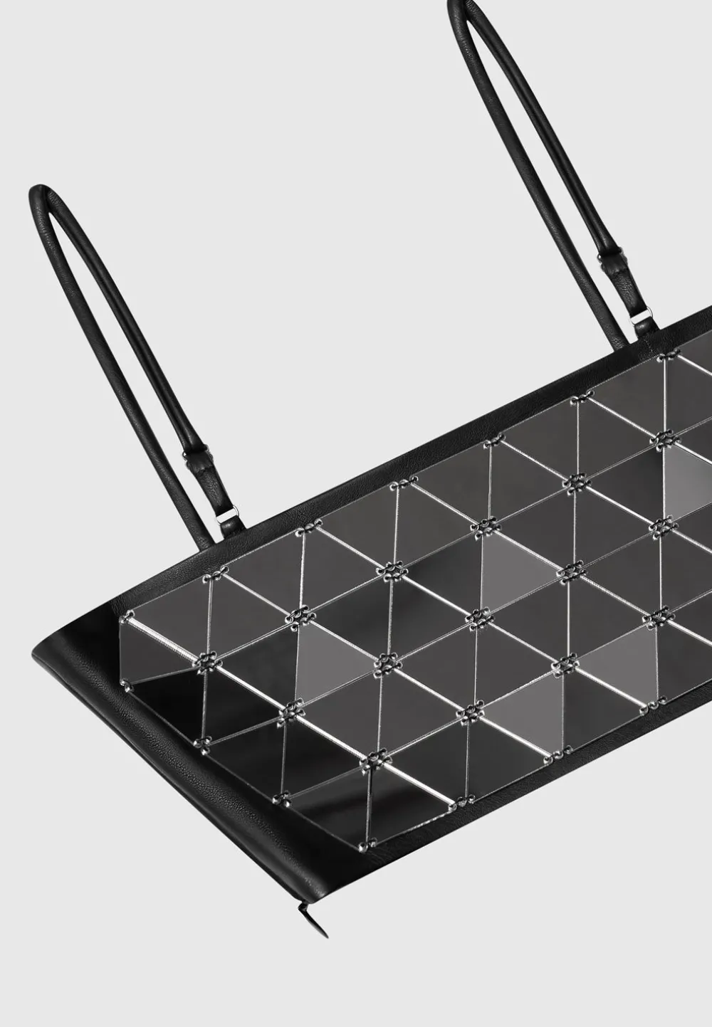 Vegan Leather Mirrored Bandeau Top