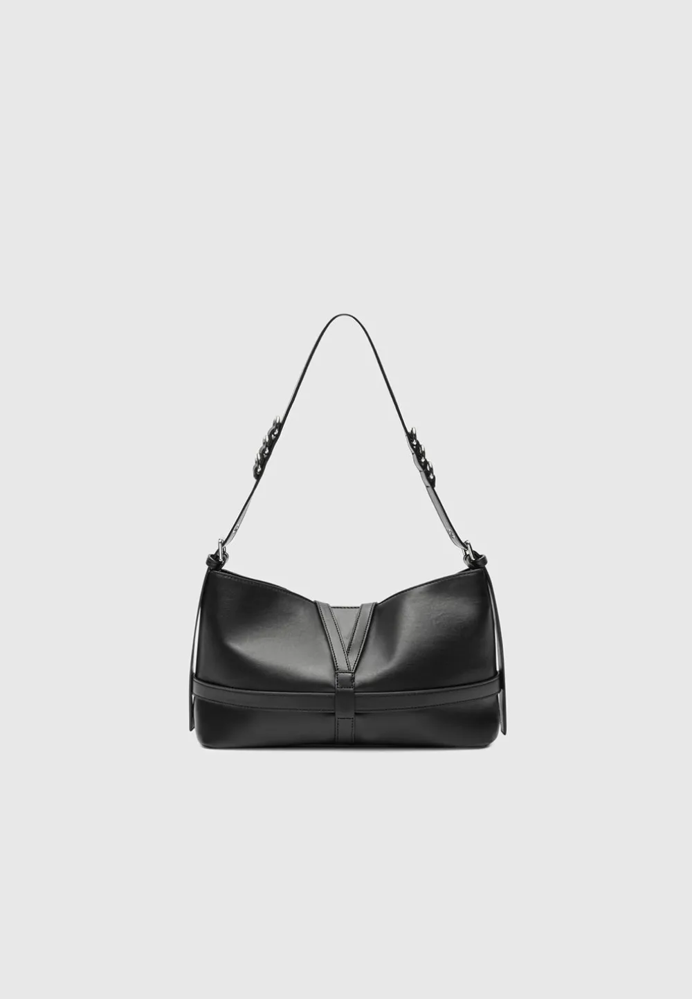 Vegan Leather Multi Strap Shoulder Bag