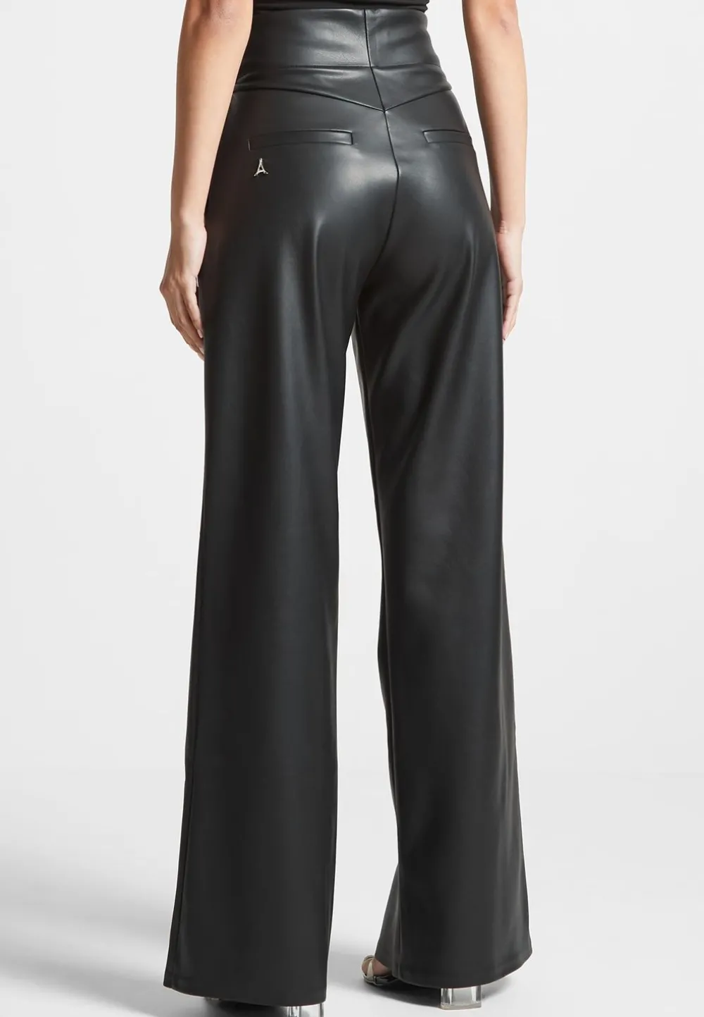 Vegan Leather Rope Tie Trousers