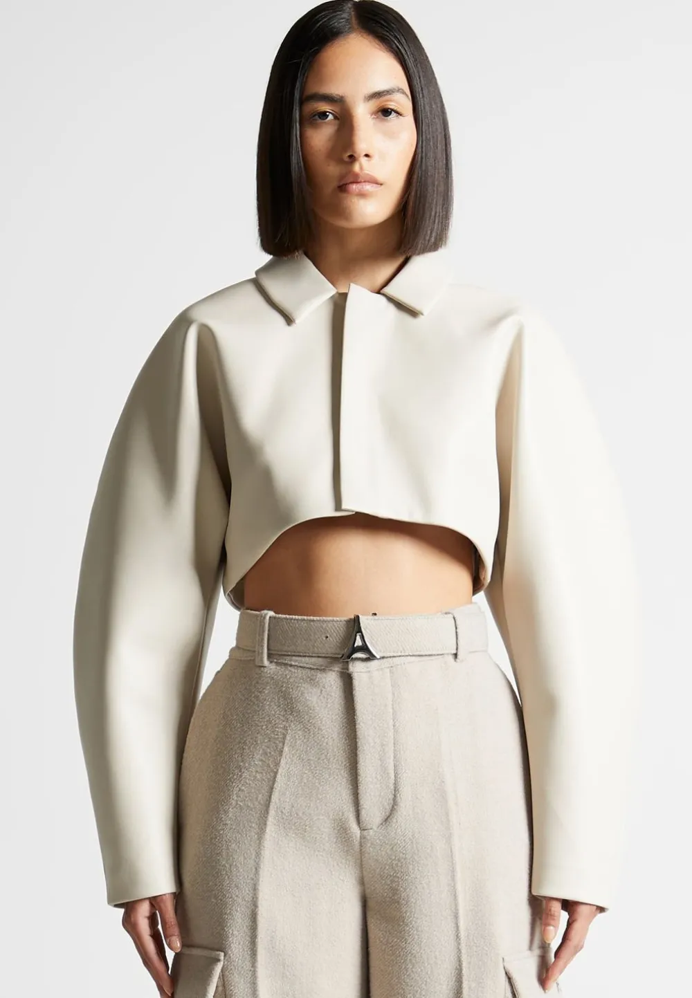 Vegan Leather Super Cropped Jacket