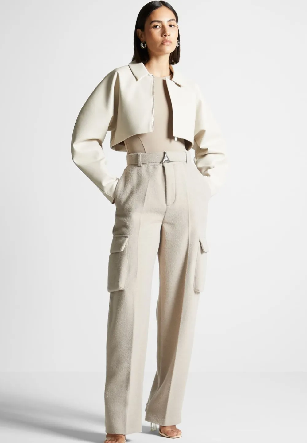 Vegan Leather Super Cropped Jacket