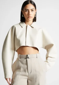 Vegan Leather Super Cropped Jacket