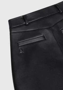 Vegan Leather Tailored City Shorts