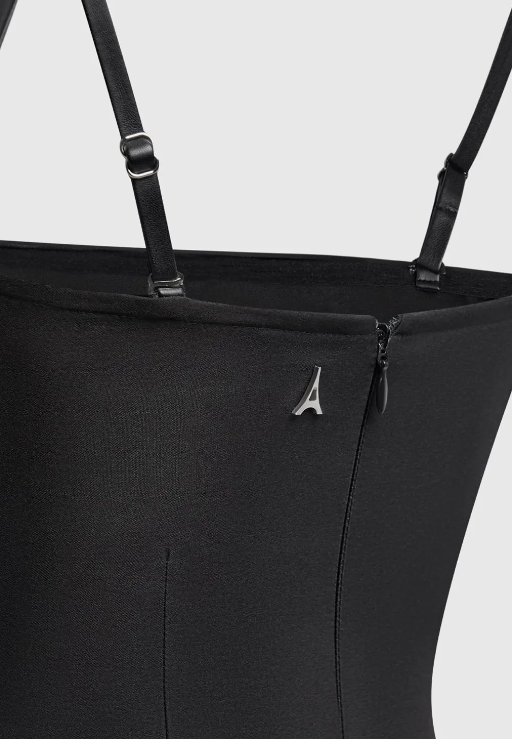 Vegan Leather Tailored Playsuit With Gloves