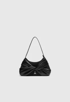 Vegan Leather Twist Bag