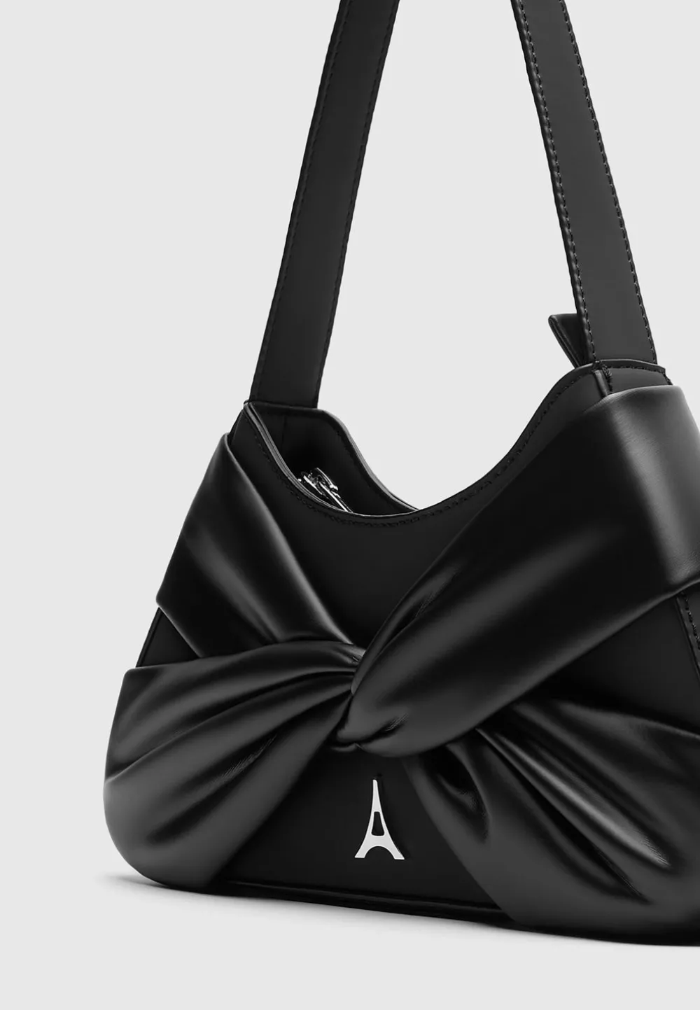 Vegan Leather Twist Bag