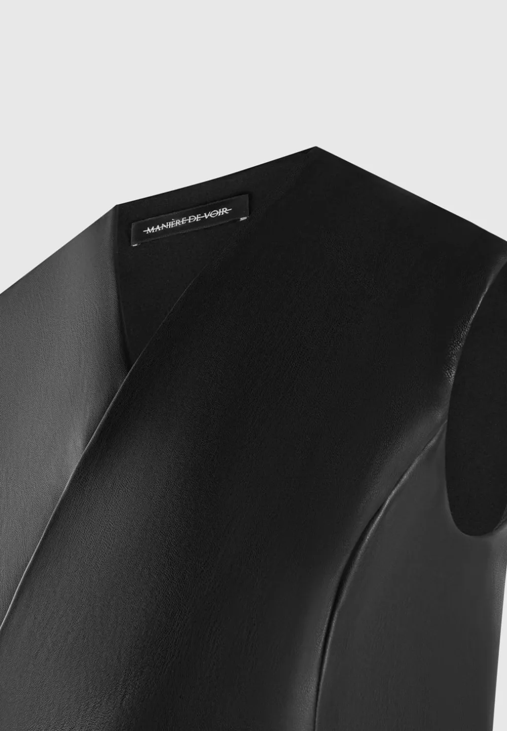 Vegan Leather Wrap Waistcoat