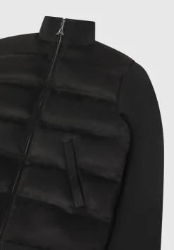 Vegan Suede & Jersey Heat Seal Jacket