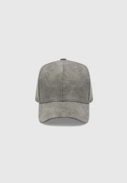 Vegan Suede Cap - Grey