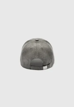 Vegan Suede Cap - Grey